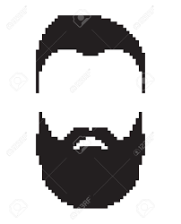 Need to translate suíças from portuguese? Enfrentan Los Hombres De Contorno Retrato De Barba Y El Bigote Del Hombre De Color Negro Barberia Pixel Art En Los Graficos De Vector Aislado En Fondo Blanco Ilustraciones Vectoriales Clip Art