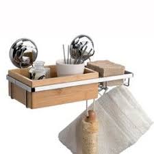 Porte Savon Et Rangement A Ventouses Spa En Bambou Porte Savon Rangement Douche Meubles De Rangement