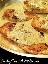 Country French Skillet Chicken Aunt Bee S Recipes Recipe Recipes Chicken Recipes Skillet Chicken