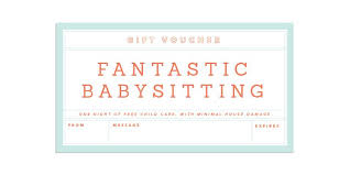 Choose your favourites and customize within minutes! Gift Giving Made Easy Coupon Template Babysitting Coupon Babysitting