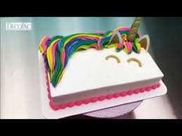 It is a 9 six layer chocolate. How To Create A Colorful Unicorn Mane On A Unicorn Cake Youtube