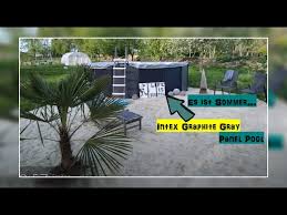 Intex Frame Pool Graphite Gray Panel Pool Intex Pool Youtube