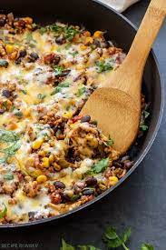 Turkey Taco Quinoa Skillet Ground Turkey Dinners Ground Turkey Recipes Food