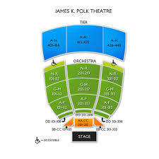 James K Polk Theatre 2019 Seating Chart
