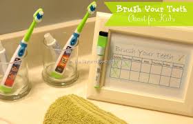 how to make a cute printable kids chart for brushing teeth