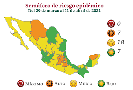 Así lo informó la secretaría de salud federal en la conferencia de prensa vespertina diaria al dar a conocer el semáforo epidemiológico, que estará vigente del 15 al 28 de marzo. T6qmkf0fnvdzem