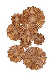 Green Home Organic Contemporary Furnishings Circle Wall Art Teak Wall Art Thai Decor Wall decoration poster background design home frame wood room decorative. teak wall art