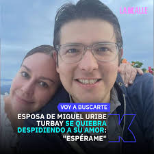 Esposa de Miguel Uribe se quiebra despidiéndolo: "Espérame, iré a  buscarte". DETALLES en primer comentario 👇👇👇