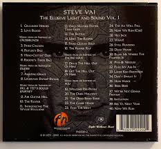 Steve Vai - The Elusive Light And Sound Vol. 1 [3D Cover Q-Pack] (FN) 2002  US | eBay