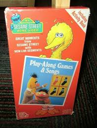 Sesame Street Play Along Games Songs Vhs Video Popular Games Learning Fun