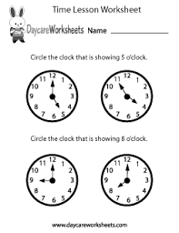 Maybe you would like to learn more about one of these? Preschool Time Worksheets