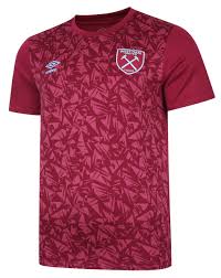 West ham 20/21 adults training half zip pro top 2xl. West Ham Utd 20 21 Warm Up Jersey West Ham United Umbro