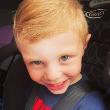 Haircut day for my sweet ginger baby! #henryjames