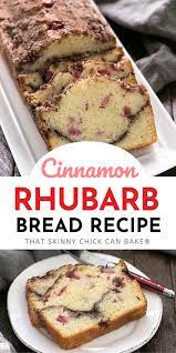 Cinnamon Swirl Rhubarb Bread Recipe Rhubarb Bread Rhubarb Recipes Homemade Desserts