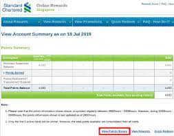 Follow the instructions to redeem reward points. How To Check Standard Chartered Credit Card Reward Points Credit Walls