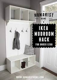 Pin For Later Diy Mudroom Bench And Storage From Ikea Stolmen Units For Under 200 Diy Pinforlate Mudroom Storage Bench Diy Mudroom Bench Mud Room Storage
