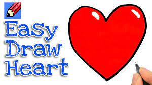 The ultimate heart design to draw for your boyfriend or girlfriend. How To Draw A Heart Real Easy Step By Step With Easy Spoken Instructions Youtube