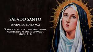 Además de ser un día de luto para la cristiandad, se recuerda la el sábado santo es un día de luto, pues se trata de un día de silencio, ya que en las. No Sabado Santo Esperamos Com Maria