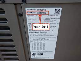 Air conditioner model number lookup and how can you decode it? York Ac Age How To Find The Year Of Manufacture Waypoint