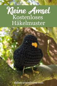 Kleiner Vogel Kostenloses Hakelmuster Stella S Yarn Universe Kostenlose Hakelmuster Kleiner Vogel Tiere Hakeln Anleitung Kostenlos