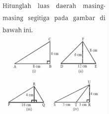 Rumusnya adalah, di manakah panjang dasar segitiga, dan kumpulkan formula bagi luas segitiga sama sisi. Bijak Maths Cari Luas Kawasan Berlorek Formula Luas Facebook