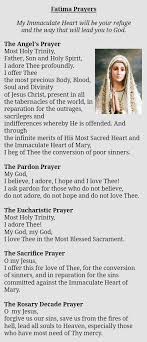 Image result for prayer of Fatima