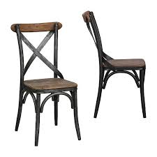 His design of cross back chairs have been upholstered and used in this interior. Wooden And Metal Cross Back Dining Chair Kirklands