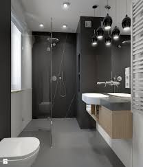 Ispirazioni e consigli per un bagno in nero easyrelooking. Bagno Medio Con Piastrelle Nere Con Doccia A Pioggia Con Mobile Sottolavabo Sospeso Con Una Vasca Con Wc Con Canalina Di Scarico Con Vaso Sospeso Stile Moderno Pubblicato Da Homelook It