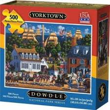 Dowdle folk art produces puzzles themed with national parks. Dowdle Jigsaw Puzzle Yorktown National Historic Park 500 Piece