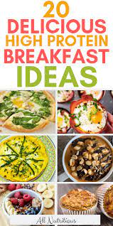 20 High Protein Breakfast Ideas High Protein Breakfast Recipes Protein Breakfast Healthy Protein Meals