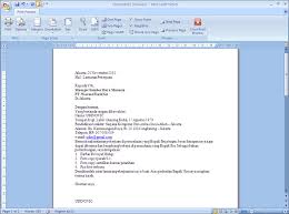 Dengan surat lamaran pekerjaan pihak perusahaan bisa membaca dan menebak karakter dari pelamar kerja. Contoh Surat Lamaran Kerja Microsoft Word 2010 Bagi Contoh Surat