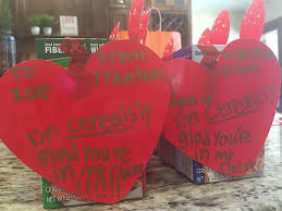 We were to make & decorate our valentine box at home then bring it in to be filled with sweet valentine cards and notes from our classmates. Homemade Valentine S Day Cards How To Make Cerealsy Cute Diy Valentine Cards For Kids Holidays 30seconds Mom