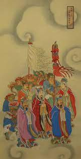 四海龍王諸神衆 東方東海龍王 南方南海龍王 西方西海龍王 北方北海龍王 龍王能宣揚正法 普降甘霖 普救眾生於炎旱乾渴中 đạo giao ton giao nghệ thuật