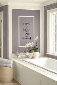 Get it as soon as tue, aug 10. Enjoy Lather Soak Unwind Bathroom Wall By Creativedropprinting 16 49 Bathroom Wall Decor Purple Bathrooms Elegant Bathroom