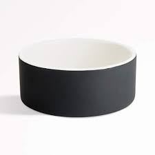 These bowls can also help keep dogs entertained and mentally stimulated. Paikka Large Slow Feed Black Ceramic Dog Bowl Reviews Crate And Barrel