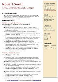 You can also use our resume builder for guided assistance. Marketing Project Manager Resume Samples Qwikresume