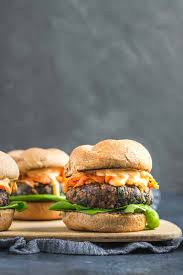 Vegan Gochujang Bean Burgers Recipe Vegan Burger Recipe Bean Burger Veggie Burgers Recipe