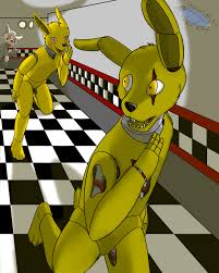 FNAF] Spring Bonnie chasing Springtrap by Black-fox14 -- Fur Affinity [dot]  net