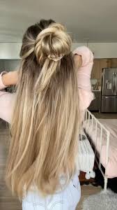 Easy And Cute Hairstyle In 2020 Long Hair Styles Cute Simple Hairstyles Casual Hairstyles For Long Hair