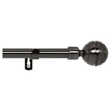 Achim Metallo Decorative Rod And Finial Manor Decorative Curtain Rods Curtain Rods Transitional Curtain Rods