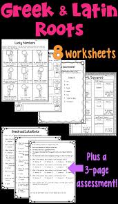 Greek And Latin Roots Worksheets And Assessment Pdf And Digital Latin Roots Root Words Activities Root Words