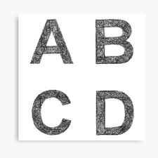 Learn how to find song lyrics online and get the tune right every time. Abcd Alphabet Song Canvas Prints For Sale Redbubble