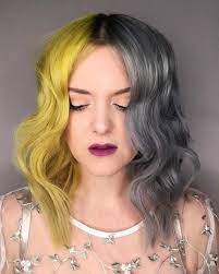 Want walk line between fancy laid back follow our lead one best things about half down that neir too formal nor casual this look courtesy 3. 7 Split Hair Color Ideas To Rock Half And Half Hair In 2021
