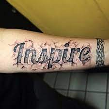 This is a very creative design, especially for women. 43 Forearm Word Tattoos