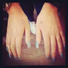 Microdermals Done By Me At Sydney Street Brighton Hand Piercing Dermal Piercing Piercings