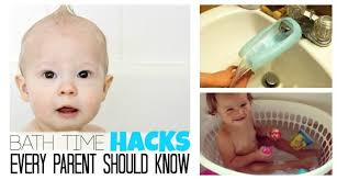 Adding baking soda and epsom salt to your baby's bath water is an easy way to tone down diaper rashes. 10 Must Try Bath Time Hacks Every Parent Should Know