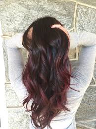 Beautiful Dark Brown Red Mahogany Ombre Long Wavy Hairstyle Maddiholk Red Balayage Hair Spring Hair Color Hair Color Balayage