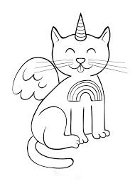 Find the best girls coloring pages for kids & for adults, print 🖨️ and color ️ 224 girls coloring pages ️ for free from our coloring book 📚. Unicorn Cat Coloring Pages Coloring Pages For Kids And Adults