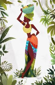 African Vibe By Stephy Coffey Blog Website Www Stephycoffey Tumblr Com Online Store Design Del Personaggio Donne Africane Illustrazione Ragazza