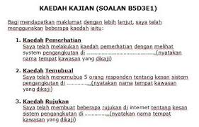 3) kaedah soal selidik : Contoh Objektif Kajian Shefalitayal
